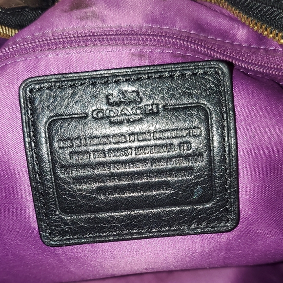 Coach Black Leather Madison Pinnacle Carrie Satchel - Picture 14 of 17